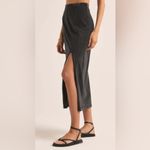 Z Supply  Shilo Knit Skirt Navy Large NWT STITCH FIX Photo 1