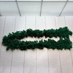 Handmade  Green Shimmer Ruffle Scarf Photo 1