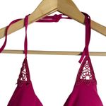 Seafolly Flower Festival Tahiti Pink Deep V Maillot One Piece Swimsuit Size 6 Photo 3