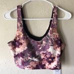 Johnny Was NWT  Calme Endure Sports Bra in Purple Watercolor Sz M Photo 0