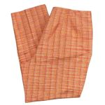 Talbots  Pure Silk Plaid Orange Career‎ Dress Pants Women's Size 14 Photo 0