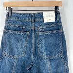 ZARA The High Rise Paneled Jeans 100% Cotton Tapered Straight Leg NWT Photo 10