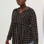 Torrid Emma Babydoll Rayon Slub Lace Trim Tunic Top NWOT W1868 Plus Size 3X Photo 0