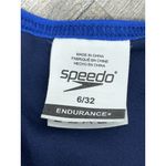 Speedo  Endurance Women's One piece Swimsuit Size 6/32 Blue Sport Athletic Photo 4