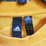 Adidas Shorter style Yellow  crew neck sweatshirt size small women's Photo 2