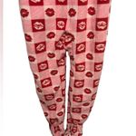 Joe Boxer  pink and red fleece footie pajama size medium Photo 2