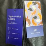 Honeylove Black Vegan Leather Legging –Faux Leather Ankle Zip Pants Medium NWT Photo 8