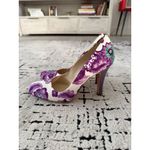 Burberry  Purple White Floral Pumps Heels Size 36 / US 6 Photo 10