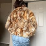 American Vintage Vintage 70s L’Elegante Genuine Fox Fur Short Coat Sz XS Multi Color Photo 7