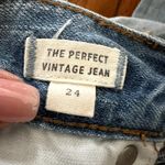 Madewell The Perfect Vintage Jeans Light Blue Size 24 100% Cotton DR Photo 4