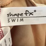 Shape FX Tummy Control Burgundy One Piece Halter Swimsuit size 8 NWT Red Photo 2