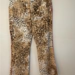 Escada Vintage Animal Print Flared Denim Brown Size undefined Photo 1