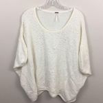 Free People Cream Stardust Sequin Batwing Sweater Photo 1