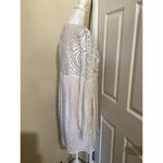 BCBGMAXAZRIA  Beige Kitra Lace Babydoll Peasant Long Sleeve Dress S Photo 3