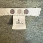 Three Dot Women's Large Green Puffer Jacket Quilted Soft Winter Cozy Size 12 Photo 2