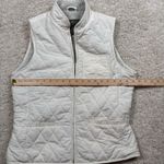 Eddie Bauer  Quilted Fleece Lined Vest Women's Cream White Full Zip Size M Photo 2