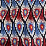 Amanda Uprichard 100% Silk Slip Dress Peacock Print Blue Red Yellow Size L Photo 5