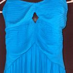 Rozala Bright Blue Pleated Strapless Maxi Dress (LULUS) Size M Photo 3
