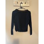 August Silk Silx By Blk Vintage Faux Mink Fur Collar Button Down Cardigan Photo 2