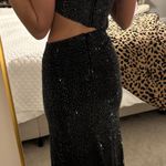 Sherri Hill  Black Cut Out Prom Dress Photo 2