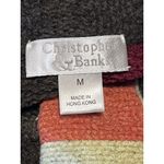 Christopher Banks Crochet Tight Knit Sweater Big Button Cardigan Size Medium Photo 5