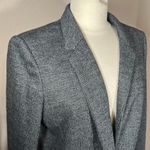 Ann Taylor  Notched One Button Peplum Blk Grey Blazer Wool Blend size 14 NEW NWT Photo 10