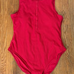ANDIE Malibu One Piece LT Swimsuit Ribbed Fabric Cherry Red XL long torso NWT Photo 0