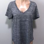 Athleta  Breezy Heather Gray V-Neck T-shirt Medium Photo 1