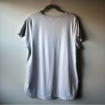 Athleta Uptempo Tee Short Sleeve Active Grey Neutral Gym Workout Top Size XL Photo 4
