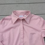NY & CO Stretch Light Pink Button Down Shirt Women's Pink Button Down Shirt Size L Photo 6