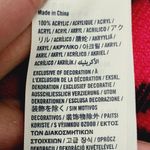 Hollister  pink plaid oblong fringe scarf 15x70 Photo 3