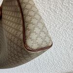 CELINE  Vintage Macadam‎ Authentic Rare Leather Zipper Beige Clutch Photo 10