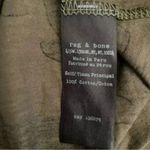 Rag and Bone  Jean Camo Green Black Front Knot Beach Short Sleeves TShirt Sz XS Photo 2