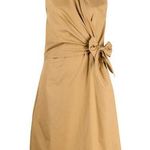 Vince NEW Sleeveless Cotton Shirt Dress in Caramel Brown Photo 0
