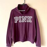 PINK - Victoria's Secret PINK VS | Purple Cowl Neck Oversized Sweatshirt Sz M Photo 0