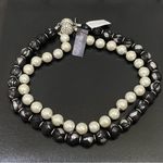 White House | Black Market WHBM  Faux Pearl Magnetic Clasp Convertible Necklace Photo 5