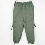 Bar III NWT Womens Gorpcore Outdoor Nylon Elastic Waist Jogger Cargo Pants M Photo 1