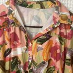 SheIn Women's Button Down Dress Brush Print Puff Sleeve Smock Sun Dress Photo 8