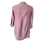 Poetry Natural Linen Tunic in Pale Red Size 4 Photo 3