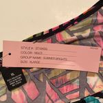 Peck & Peck Mosaic Stained Glass Jewel Tone Tunic Blouse Photo 5