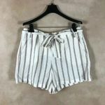 1. State  Linen Blend Striped Shorts, 12 Photo 5