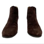 Jack Rogers Wedge Ankle Bootie Emery Dark Espresso Scalloped Trim Suede Size 6 Photo 7