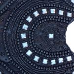 Black Beaded Ornate Shoulder Bag Hobo Purse Black Photo 4