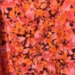 Talbots Vintage 90s Boho Fairy Cotton Blend Pink Floral Maxi Skirt size 12 Photo 2