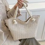 Lulus Woven straw beach tote bag  Photo 2