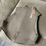 SKIMS NWT  Zip Up Crop Top Swim - Desert size XL Photo 1