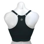 Tory Sport Black Sleeveless Racerback Activewear Sports Bra Crop Tank Top Size S Photo 1