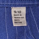 Spirit Vintage Espirit Sport‎ Womens Blue Pinstripe Barrel Pants 9 10 Photo 4