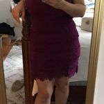 Free People Magenta Lace Cocktail Mini Dress Size L Photo 1