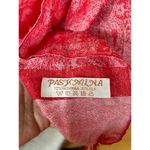 Pashmina Red & White Paisley Fringe  Cashmere & Silk Scarf Shawl Photo 3